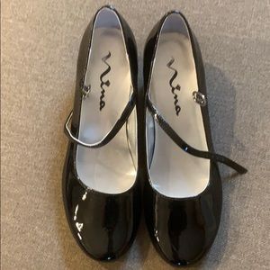Black Patent shoes; Worn once! Nina